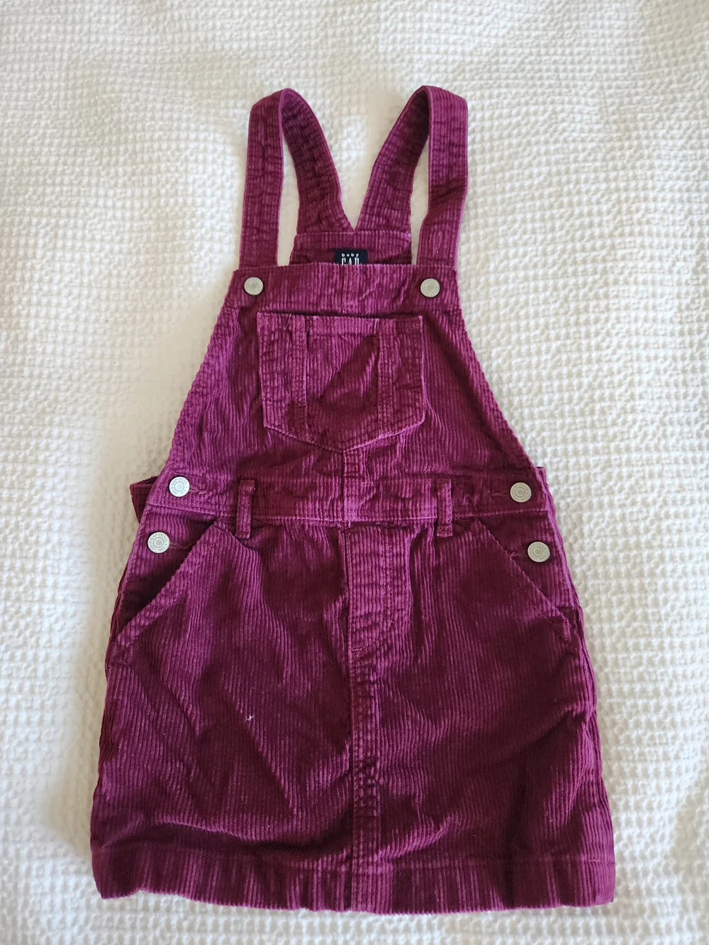 GAP Baby Toddler Burgundy Corduroy Overalls